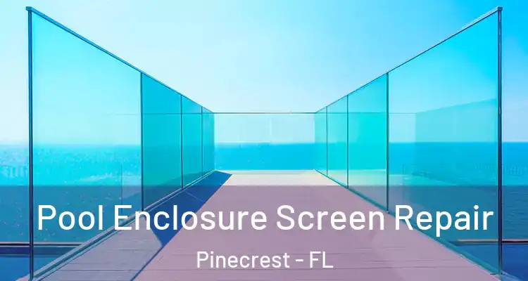  Pool Enclosure Screen Repair Pinecrest - FL